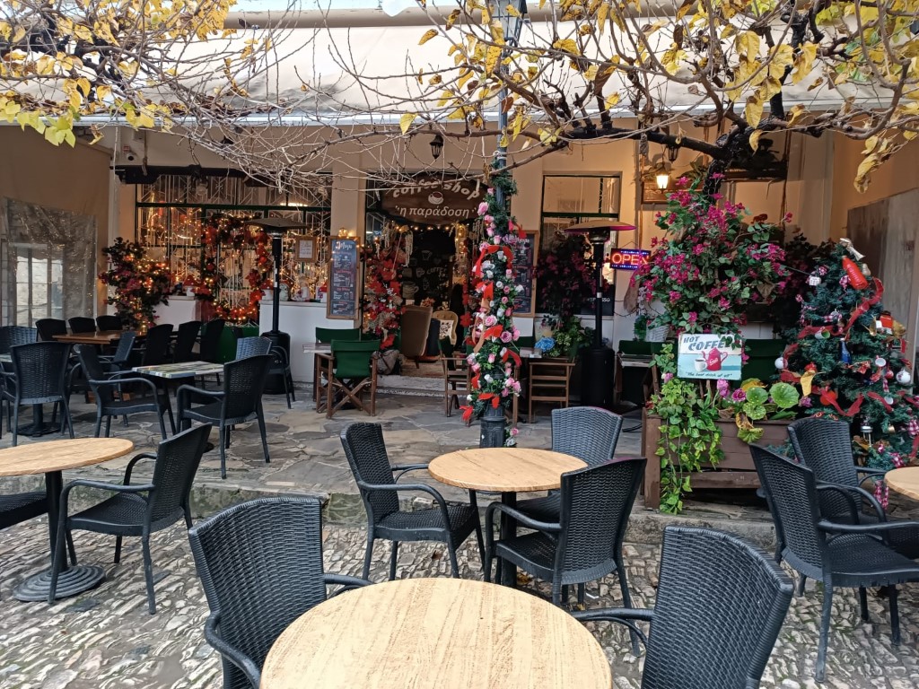Omodos Village coffee shop